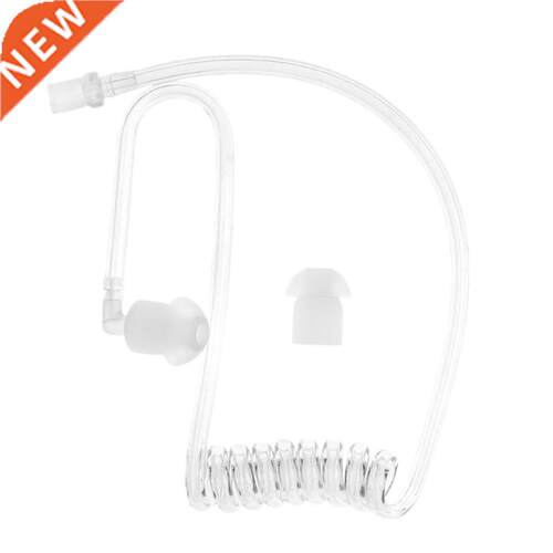 Transparent Coil Acoustic Air Tube Earplug Replacement For R