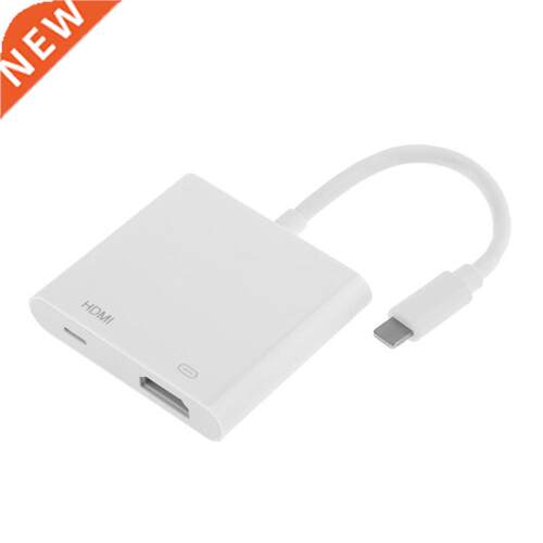 1080P AV Adapter Connects AV HDMI Adapter for IOS to HDMI Co