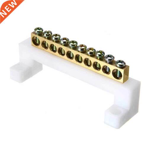 10 Postons Screw Barrer Termnal Cable Connector Strp Bl