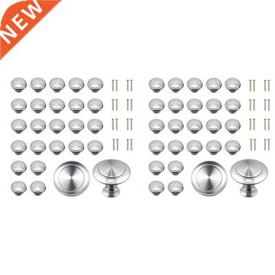 Cabinet Knobs, Round Kitchen Drawer Pulls With Screws, Moder