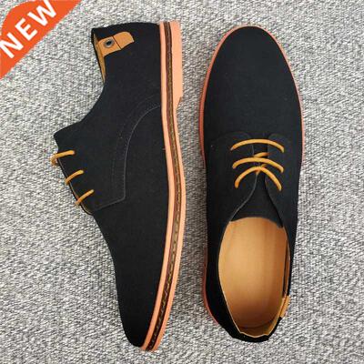 Spring Suede Leather Men Shoes Oxford Casual Shoes Classic S