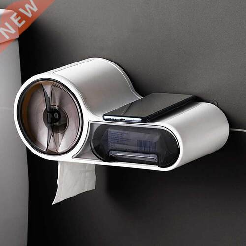 Bathroom Toilet Paper Holder Paper Tissue Box Plastic Toilet