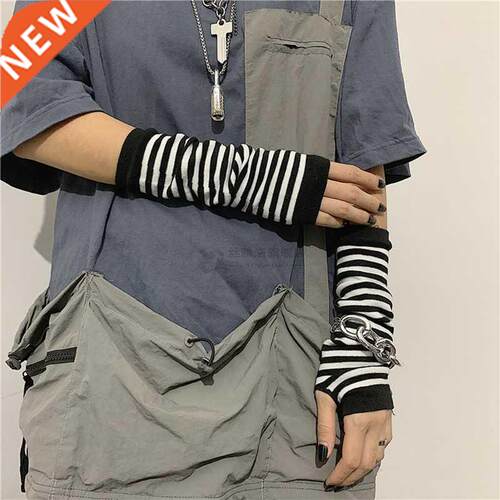 Black Punk ni long less Gloves Cuff Wo Ninja Sport Outdoor
