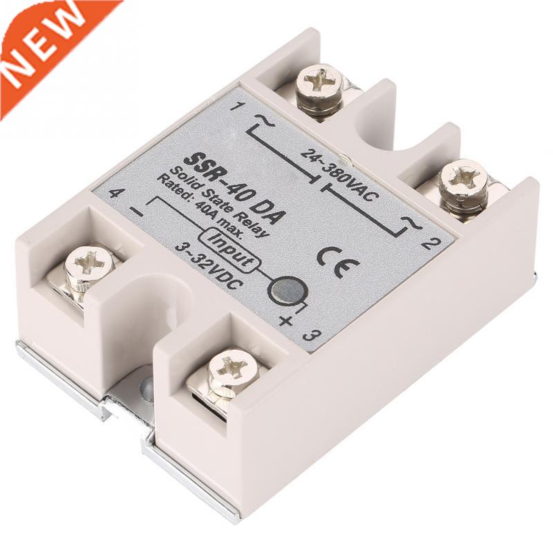 SSR-40DA 40A Single Phase DC-AC Solid State Relay Input 3-3