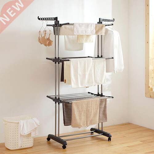 4 Tiers justable Clothes Rack Clothing Clothes Airer
