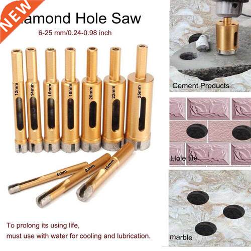 1PC Gold Diamond Drill Bit Hole Saw Tile Glass Marble Glass