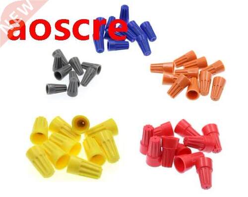 100PCS Electrical Wire Connection Screw Twist Connector Cap