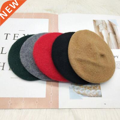 Solid color Red/Black Pet Dog Hat Fashion Beret Cat Dog Warm