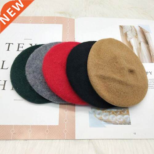 Solid color Red/Black Pet Dog Hat Fashion Beret Cat Dog Warm
