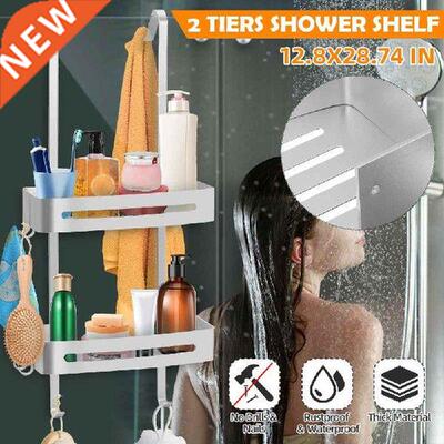 Bathroom Kitchen Shelf Frame Shower Shelves Aluminum Alloy