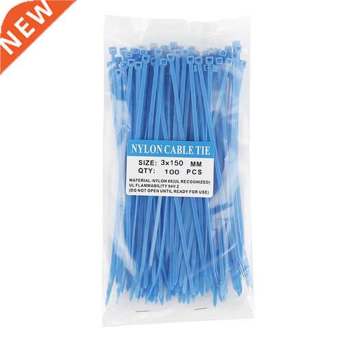100PCS 150mm Self locking Nylon Cable Ties Plaic Zip Tie