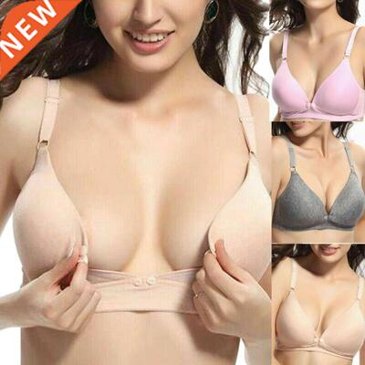 Pregnant Women Front Buckles Nursing Maternity Bra Push Up C