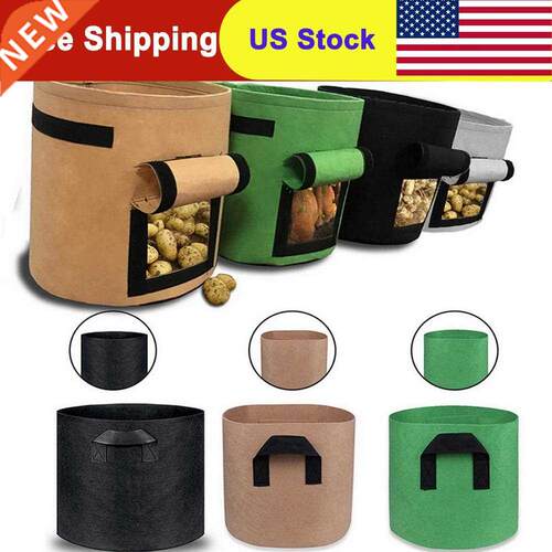 5 Size Plant Grow Bags Home Garden Potato Pot Greenhouse Veg