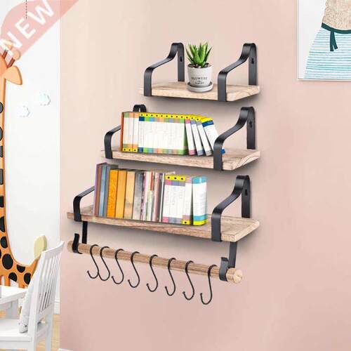 Floating Shelves Wall Mounted Bookshelf Bathroom Shelf Kitch