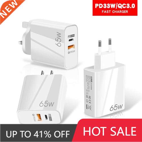 USB-C PD 65W Fast Chge Adapter For MacBook Pro Laptop Type