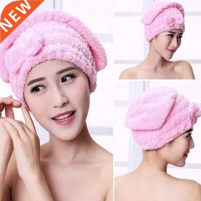 Shower Cap for Women Hair Cap Microfibre Quick Hair Drying B