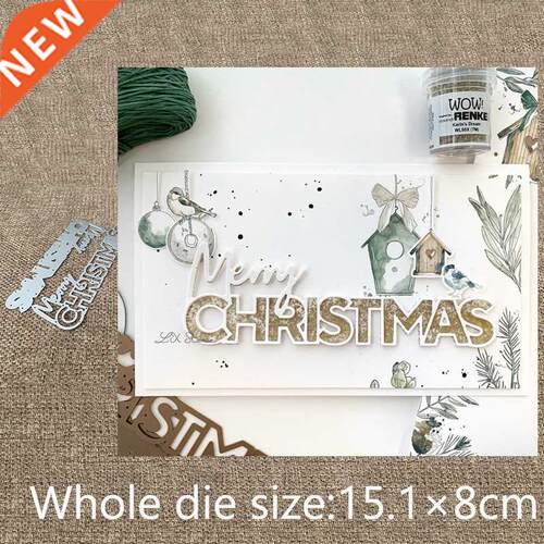 New Design Craft Metal stencil mold Cutting Dies Merry Chri