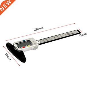 Carbon Fiber Gauge Vernier Calipers Measure 150mm 6inch LCD