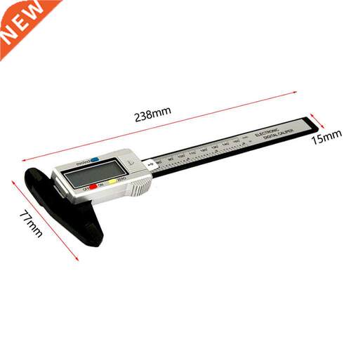 Carbon Fiber Gauge Vernier Calipers Measure 150mm 6inch LCD