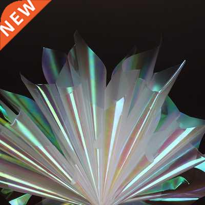 10pcs 50x70cm Rainbow OPP Film Flower Wrapping Paper Illusio