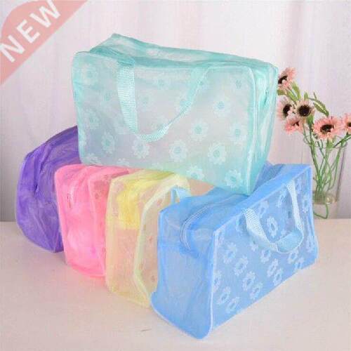 Save Space Waterproof PVC Floral Toiletry athing Storage