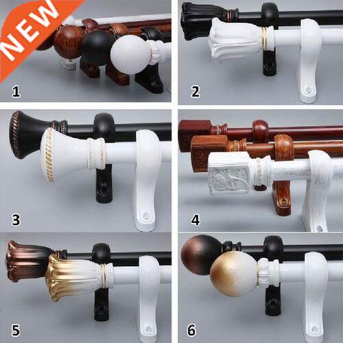 European Curtain Rod 28 mm Diameter Single and Double Rod