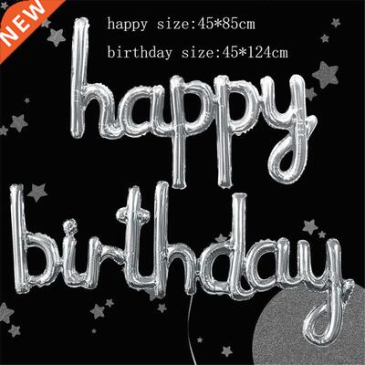 New Style Happy Birthday Decoration Balloons Rose Gold