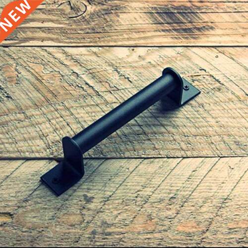Black carbon steel Sliding Barn Door Pull Handle Sliding Clo