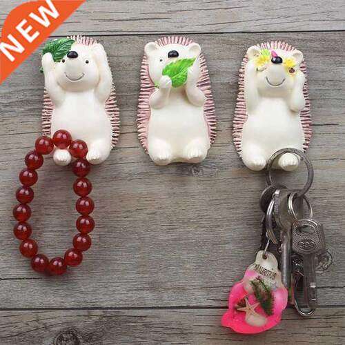 1PC Resin Storage Rack Hedgehog Toothbrush Holder Wall Mount