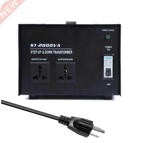 2000W 100V-220V Intelligent Efficient Step Up Down Power Tra