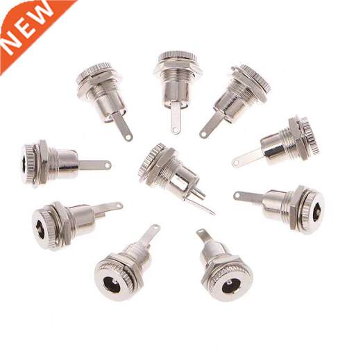 10 Pcs 5.5mm x 2.5mm DC Power Jack Socket Female Panel Mount