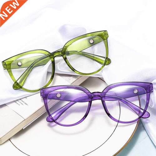 Transparent Computer Glasses Frame Women Men Anti Blue Light