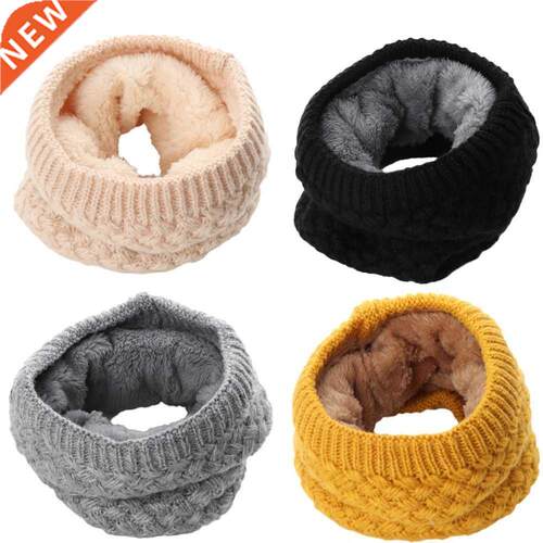 1Pc Winter Warm Brushed Knit Neck Warmer Circle Go Out Wrap