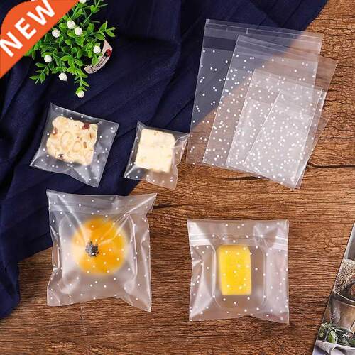 100Pcs Gift Packing Bag Plastic Biscuits Packaging Bread