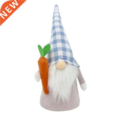 Easter Carrot Gnome Spring Holiday Home Decoration Plush Han