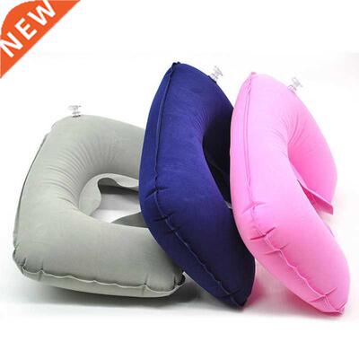1pc U-Shape Inflatable Pillow Cushion For Airplan Travel