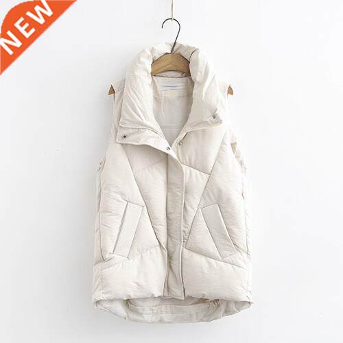 Plus size Winter Down Puffer Vest Women Casual All-match Sle