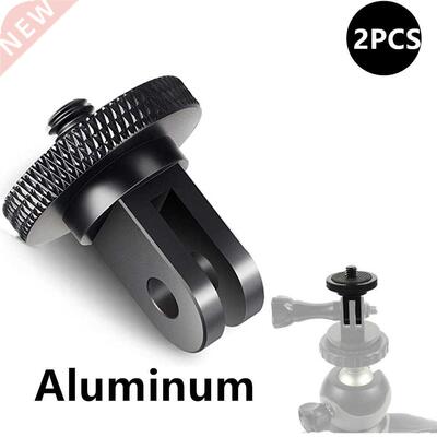 Aluminum Alloy 1/4 inch Mini Tripod Adapter Mount for GoPro