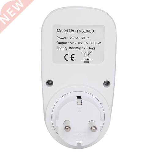 EU Plug Outlet Electric Digital Socket with Timer Socket Tim