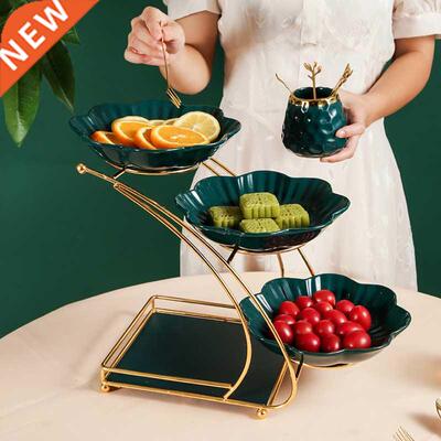 Layer Fruit Basket Tray Cake Stand Dishes for Serving