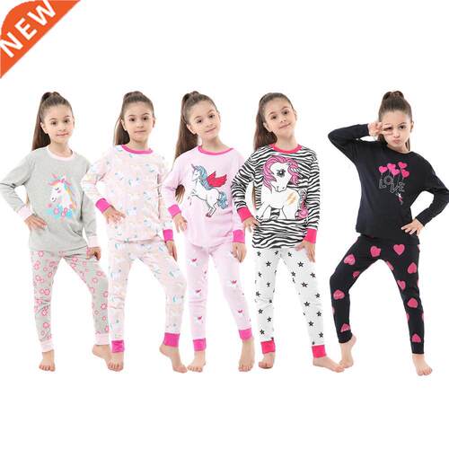 new girls unicorn pajamas children sleepwear boys dinosaur p