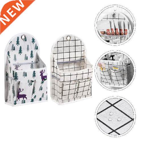 2pcs Wall-sde Household Sundres Storage Bag Hangng Bag