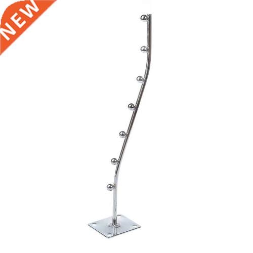 Wall Mount Waved Waterfall Hanger Rack 7 Beads Garment Displ