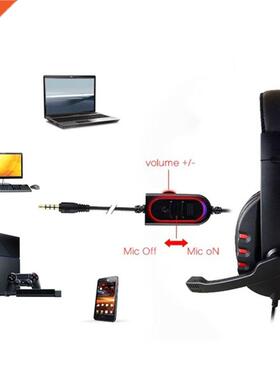 Gaming Headset Stereo Surround Headphone 3.5mm Wired Mic
