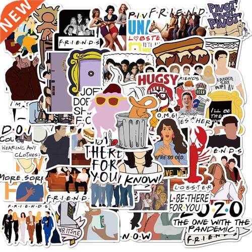 50pcs/Pack New TV Series Show Friends Waterproof Graffiti P