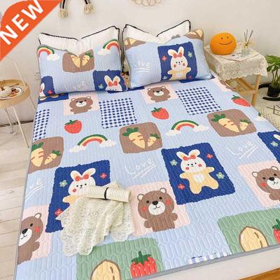 Machine Washable Latex Ice Silk Summer Sleeping Mat Kit