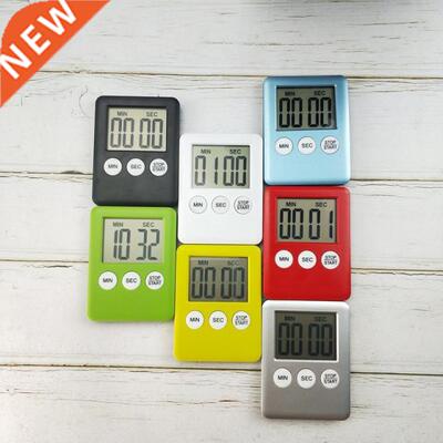 1pc Thin LCD Digital Screen Kitchen Timer Square Cooking Cou