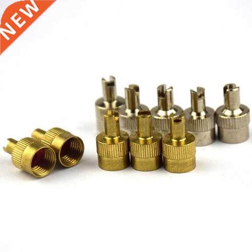 Copper Slotted Head Valve Stem Cap for Motorcycle Valve Whe