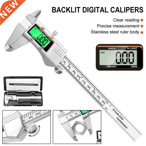 Digital Metal Caliper Stainless Steel Vernier Calipers