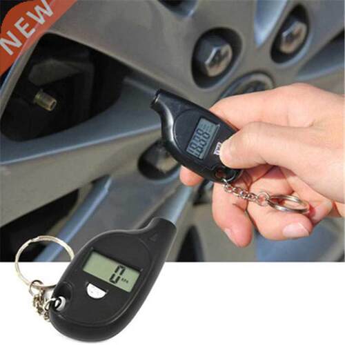 Keychain Style Tire Gauge Digital Lcd Display Car Air Pressu